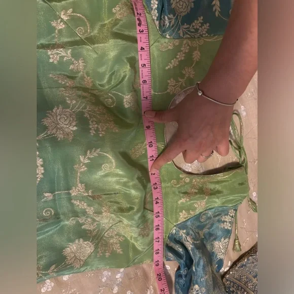 Ombre Embroidered Salwar Kameez - Picture 5 of 5